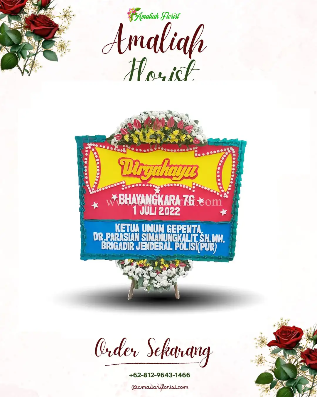 Papan Bunga HUT Ulang Tahun Ketungau Hilir